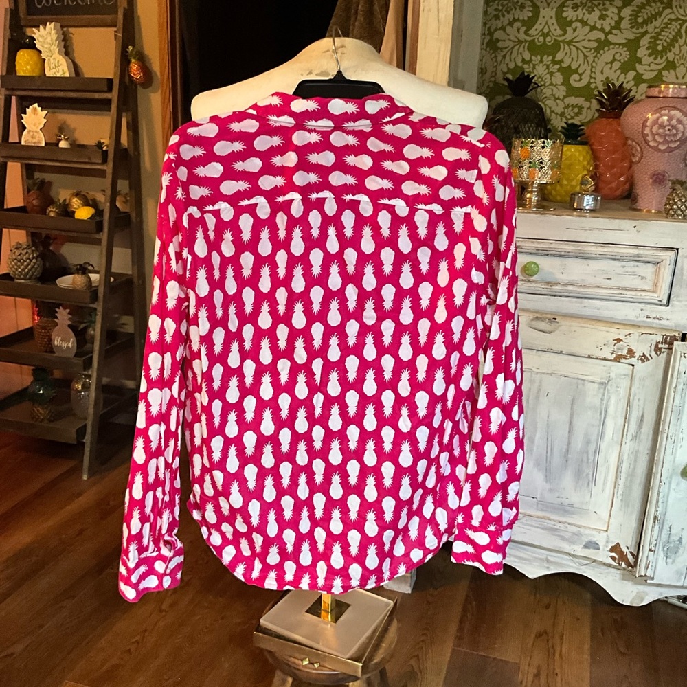 Talbots Large Ls Button Up - image 6